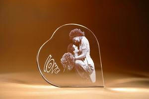 3d laser crystal gifts - valentine's day
