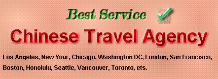 Chinese Travel Agency, Los Angeles, New York, Chicago, Washington DC, London, San Francisco, Boston, Honolulu, Seattle, Vancouver, Toronto